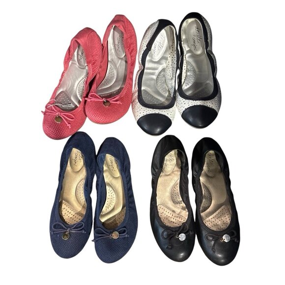 Dexflex Comfort Flat Ballet Shoes Size 8 (2 Pairs) & 8.5 (4 Pairs) Lot of 6 - Picture 2 of 6